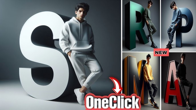 3D Name Art AI Photo Editing