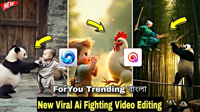 How to make Viral Ai Video Baby VS Chicken Fight